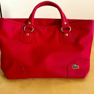 lacoste hand bag purse